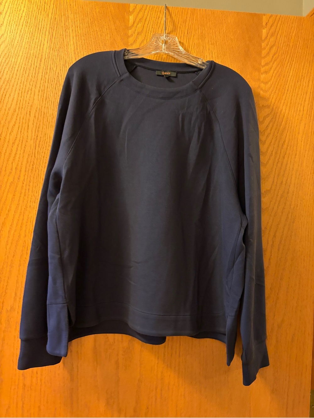 Quince CloudComfort Crewneck Sweatshirt. Navy. Size XL.
